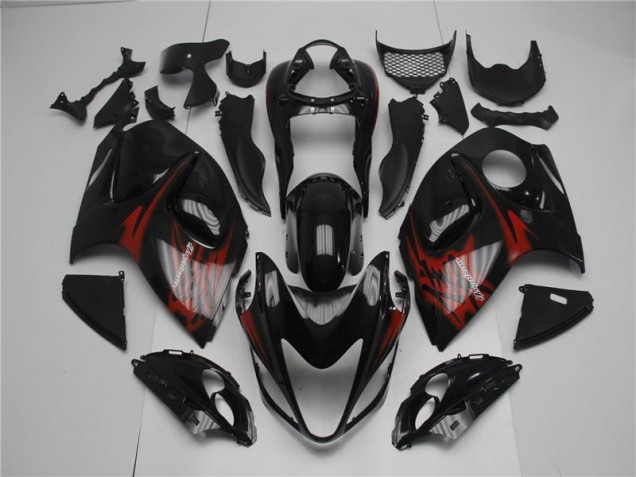 Carenado Moto Suzuki GSXR 1300 Hayabusa 2008-2019 - Negro Rojo