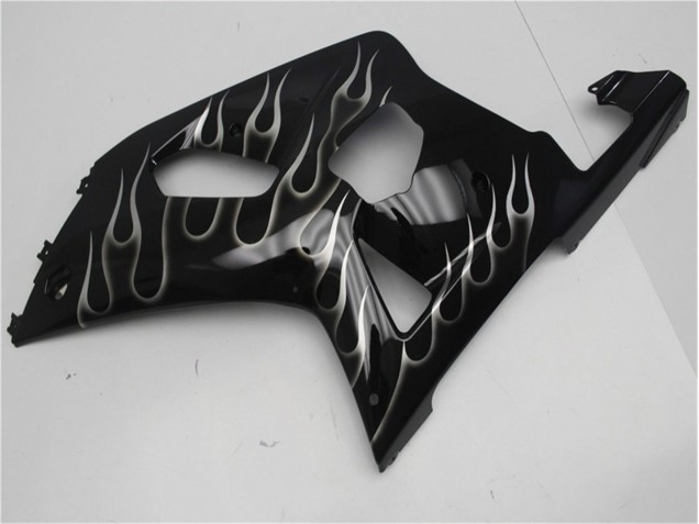 Carenado Moto Suzuki GSXR 600 / 750 K1 K2 K3 2001-2003 - Negro Blanco Llama Carenado Moto Suzuki GSXR 600 / 750 K1 K2 K3 2001-2003 - Negro Blanco Llama