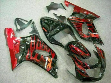 Carenado Moto Suzuki GSXR 600 / 750 K1 K2 K3 2001-2003 - Rojo Negro