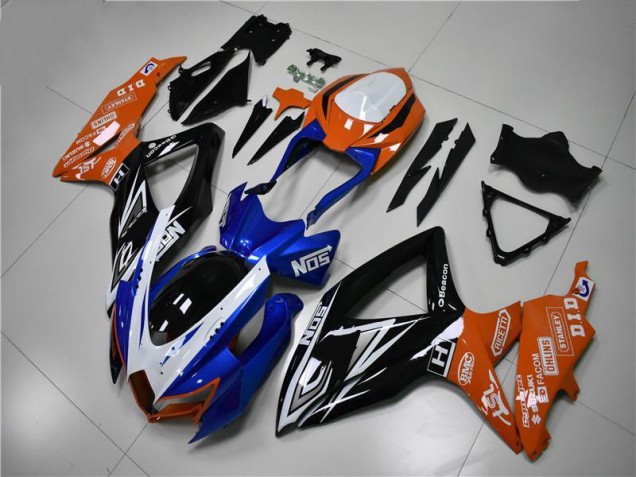 Carenado Moto Suzuki GSXR 600 / 750 K8 2008-2010 - Azul Naranja Carenado Moto Suzuki GSXR 600 / 750 K8 2008-2010 - Azul Naranja