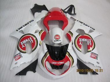 Carenado Moto Suzuki GSXR 600 K1 K2 K3 2001-2003 - Rojo Blanco Lucky Strike