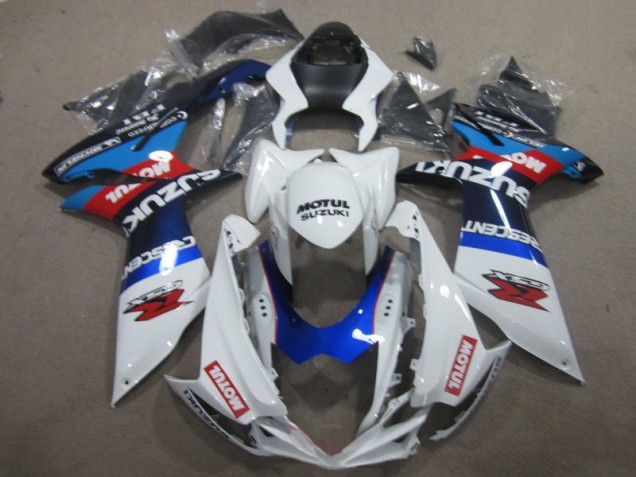 Carenado Moto Suzuki GSXR 600 K11 2011-2021 - Blanco Azul Motul Carenado Moto Suzuki GSXR 600 K11 2011-2021 - Blanco Azul Motul