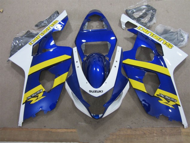 Carenado Moto Suzuki GSXR 600 K4 2004-2005 - Azul Blanco Amarillo Carenado Moto Suzuki GSXR 600 K4 2004-2005 - Azul Blanco Amarillo