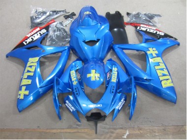 Carenado Moto Suzuki GSXR 600 K6 2006-2007 - Azul Amarillo Rizla