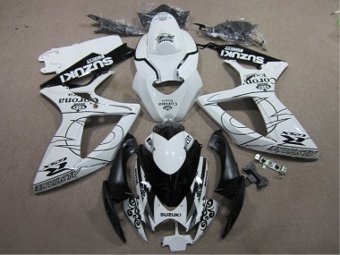 Carenado Moto Suzuki GSXR 600 K6 2006-2007 - Blanco Negro Corona Extra