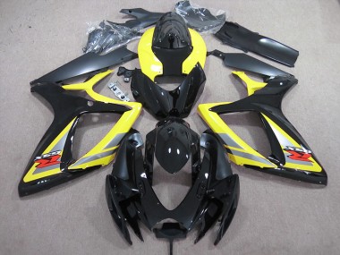 Carenado Moto Suzuki GSXR 600 K6 2006-2007 - Negro Amarillo