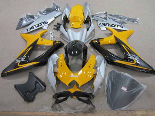 Carenado Moto Suzuki GSXR 600 K8 2008-2010 - Amarillo Blanco Negro Carenado Moto Suzuki GSXR 600 K8 2008-2010 - Amarillo Blanco Negro