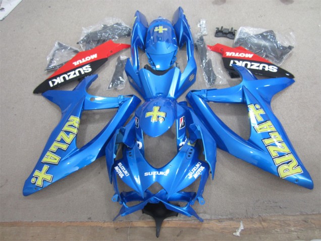 Carenado Moto Suzuki GSXR 600 K8 2008-2010 - Azul Amarillo Rizla Blanco Motul Carenado Moto Suzuki GSXR 600 K8 2008-2010 - Azul Amarillo Rizla Blanco Motul