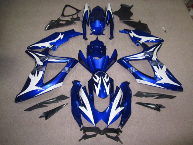Carenado Moto Suzuki GSXR 600 K8 2008-2010 - Azul Blanco Carenado Moto Suzuki GSXR 600 K8 2008-2010 - Azul Blanco