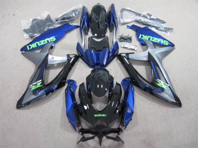 Carenado Moto Suzuki GSXR 600 K8 2008-2010 - Azul Verde Calcomanía Carenado Moto Suzuki GSXR 600 K8 2008-2010 - Azul Verde Calcomanía