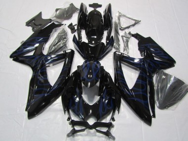 Carenado Moto Suzuki GSXR 600 K8 2008-2010 - Llama azul negra