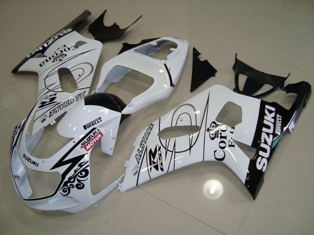 Carenado Moto Suzuki GSXR 750 K1 K2 K3 2001-2003 - Blanco Alstare Motul Carenado Moto Suzuki GSXR 750 K1 K2 K3 2001-2003 - Blanco Alstare Motul