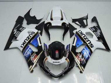 Carenado Moto Suzuki GSXR 750 K1 K2 K3 2001-2003 - Negro Blanco Azul Viru
