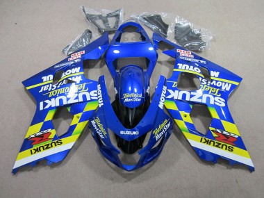 Carenado Moto Suzuki GSXR 750 K4 2004-2005 - Azul Telefunica Movistar Motul