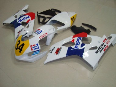 Carenado Moto Suzuki GSXR 750 K4 2004-2005 - Blanco Azul Pepsi 34