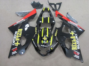 Carenado Moto Suzuki GSXR 750 K4 2004-2005 - Negro Amarillo Rizla