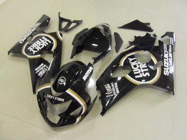 Carenado Moto Suzuki GSXR 750 K4 2004-2005 - Negro Blanco Lucky Strike Motul Carenado Moto Suzuki GSXR 750 K4 2004-2005 - Negro Blanco Lucky Strike Motul
