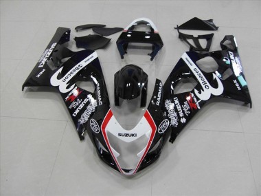 Carenado Moto Suzuki GSXR 750 K4 2004-2005 - Negro Rojo Beacon