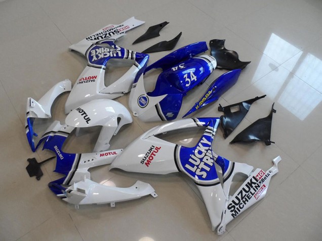 Carenado Moto Suzuki GSXR 750 K6 2006-2007 - Azul Blanco Lucky Strike Motul 34 Carenado Moto Suzuki GSXR 750 K6 2006-2007 - Azul Blanco Lucky Strike Motul 34