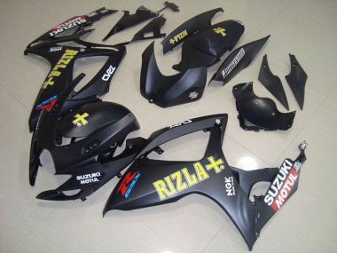 Carenado Moto Suzuki GSXR 750 K6 2006-2007 - Negro Amarillo Rizla