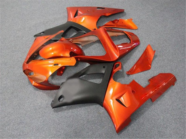 Carenado Moto Yamaha R1 2000-2001 - Naranja Negro