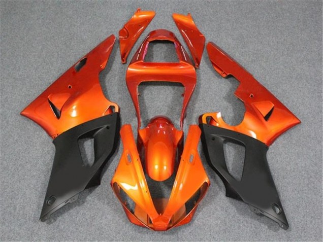 Carenado Moto Yamaha R1 2000-2001 - Naranja Negro