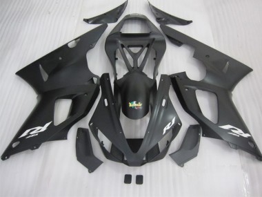 Carenado Moto Yamaha R1 2000-2001 - Negro Blanco Calcomanía