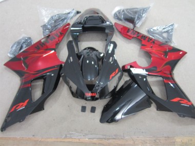 Carenado Moto Yamaha R1 2000-2001 - Negro Rojo