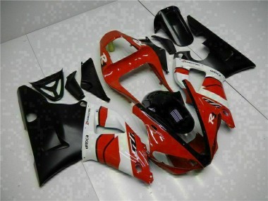 Carenado Moto Yamaha R1 2000-2001 - Rojo Negro
