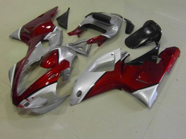 Carenado Moto Yamaha R1 2000-2001 - Rojo & Plata
