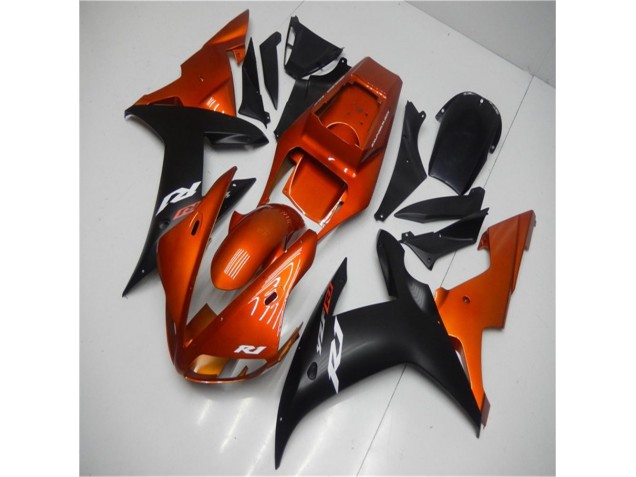 Carenado Moto Yamaha R1 2002-2003 - Naranja Negro Carenado Moto Yamaha R1 2002-2003 - Naranja Negro