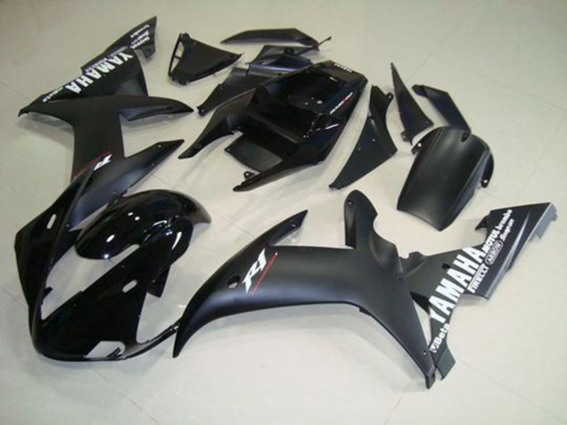 Carenado Moto Yamaha R1 2002-2003 - Negro Mate Blanco Carenado Moto Yamaha R1 2002-2003 - Negro Mate Blanco
