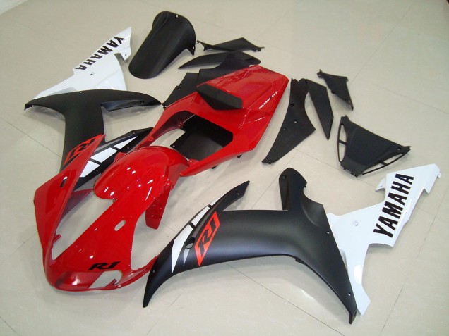 Carenado Moto Yamaha R1 2002-2003 - Negro Mate Rojo Carenado Moto Yamaha R1 2002-2003 - Negro Mate Rojo