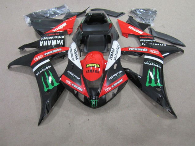 Carenado Moto Yamaha R1 2002-2003 - Negro Rojo Motul Carenado Moto Yamaha R1 2002-2003 - Negro Rojo Motul