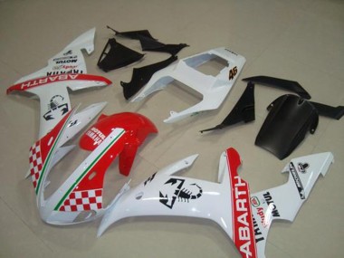 Carenado Moto Yamaha R1 2002-2003 - Rojo Blanco Bandera