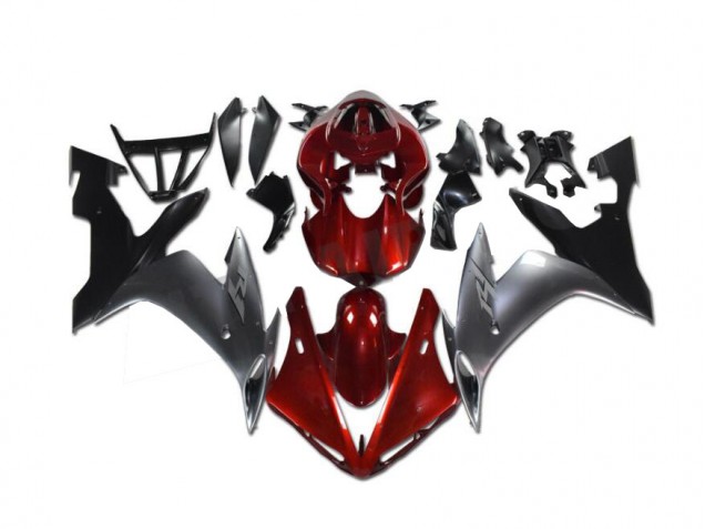 Carenado Moto Yamaha R1 2002-2003 - Rojo Gris Negro Carenado Moto Yamaha R1 2002-2003 - Rojo Gris Negro