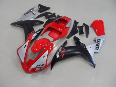 Carenado Moto Yamaha R1 2002-2003 - Rojo Mate Plata