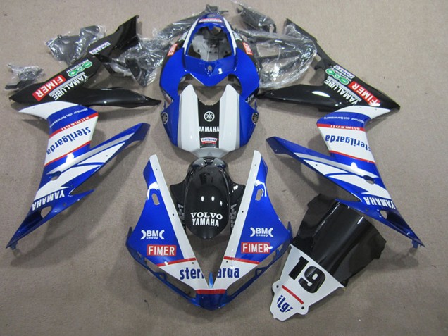 Carenado Moto Yamaha R1 2004-2006 - Azul Blanco Volvo Sterilgarda 19 Carenado Moto Yamaha R1 2004-2006 - Azul Blanco Volvo Sterilgarda 19