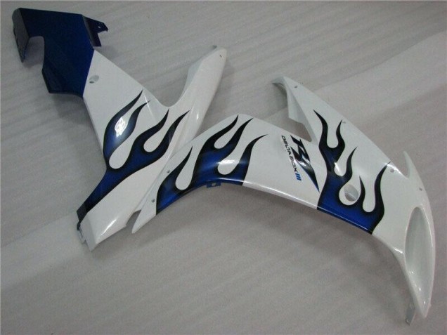 Carenado Moto Yamaha R1 2004-2006 - Blanco Azul Llama Carenado Moto Yamaha R1 2004-2006 - Blanco Azul Llama
