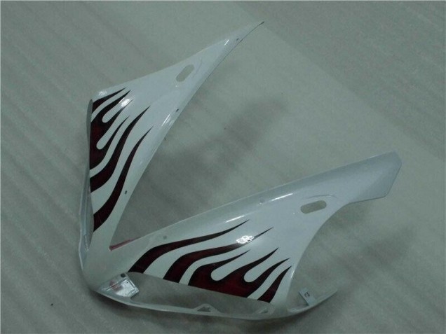 Carenado Moto Yamaha R1 2004-2006 - Blanco Rojo Llama Carenado Moto Yamaha R1 2004-2006 - Blanco Rojo Llama