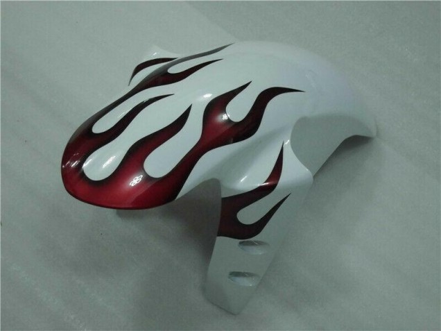 Carenado Moto Yamaha R1 2004-2006 - Blanco Rojo Llama Carenado Moto Yamaha R1 2004-2006 - Blanco Rojo Llama