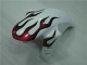 Carenado Moto Yamaha R1 2004-2006 - Blanco Rojo Llama Carenado Moto Yamaha R1 2004-2006 - Blanco Rojo Llama