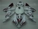 Carenado Moto Yamaha R1 2004-2006 - Blanco Rojo Llama Carenado Moto Yamaha R1 2004-2006 - Blanco Rojo Llama
