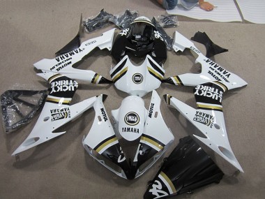 Carenado Moto Yamaha R1 2004-2006 - Negro Blanco Lucky Strike