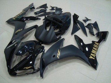 Carenado Moto Yamaha R1 2004-2006 - Negro Mate Oro