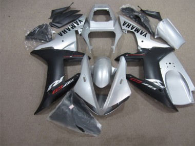 Carenado Moto Yamaha R1 2004-2006 - Plata Negro