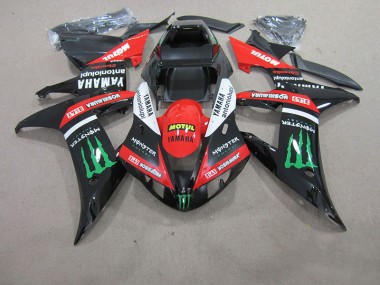 Carenado Moto Yamaha R1 2004-2006 - Rojo Blanco Negro Motul