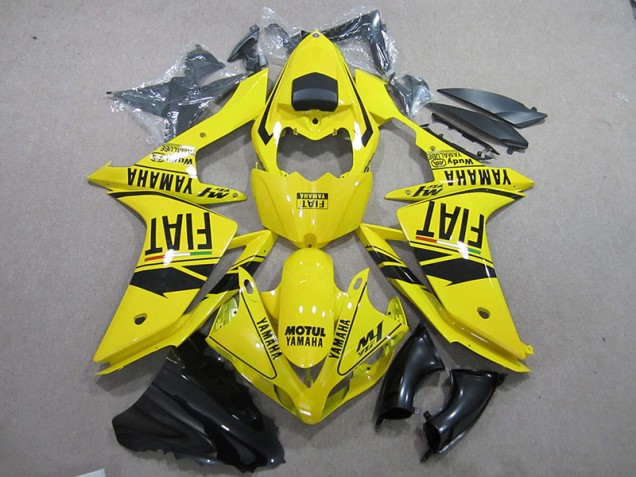 Carenado Moto Yamaha R1 2007-2008 - Amarillo Negro Motul Fiat Carenado Moto Yamaha R1 2007-2008 - Amarillo Negro Motul Fiat