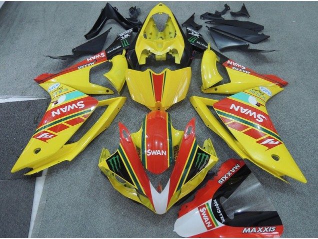 Carenado Moto Yamaha R1 2007-2008 - Amarillo Rojo Swan Carenado Moto Yamaha R1 2007-2008 - Amarillo Rojo Swan