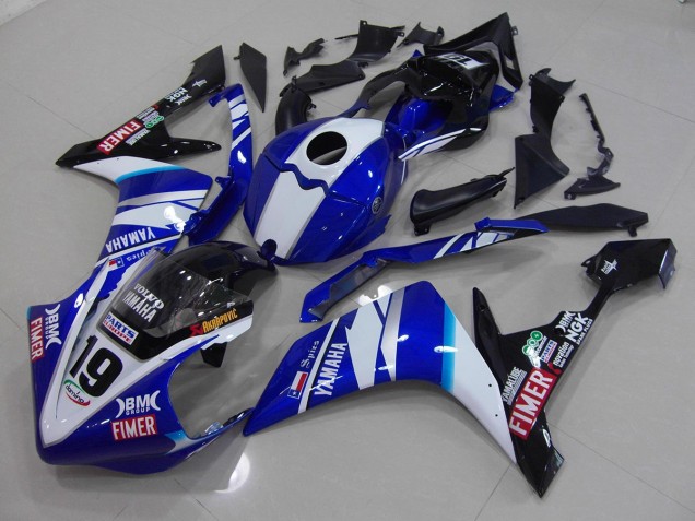 Carenado Moto Yamaha R1 2007-2008 - Blanco Azul Carenado Moto Yamaha R1 2007-2008 - Blanco Azul